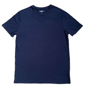 GoodFellow & Co. Navy Blue Scoop Neck Casual Tshirt